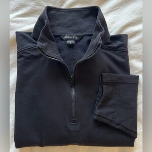 Athleta Retroterry 1/4 Zip Sweatshirt size small